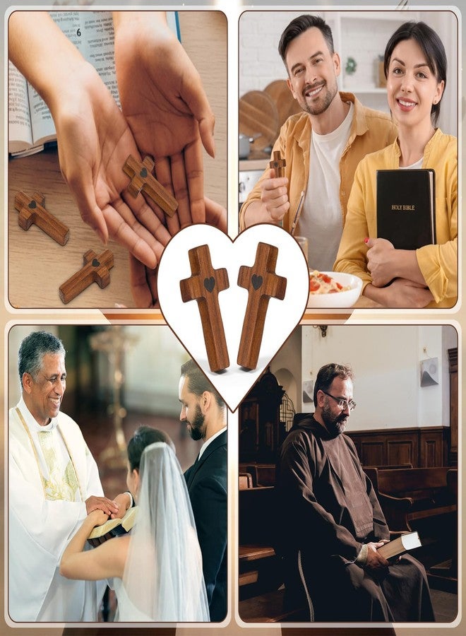 جيريفي مجموعة هدايا من 6 قطع من جيريفي، صليب خشبي من خشب الجوز، هدية مثالية لأسبوع المدارس الكاثوليكية، مزودة بتقنية NFC، صليب صلاة جيب يعمل باللمس مع آية من الكتاب المقدس، هدايا مسيحية لعيد الفصح، هدايا دينية صغيرة للرجال والنساء - Image 5